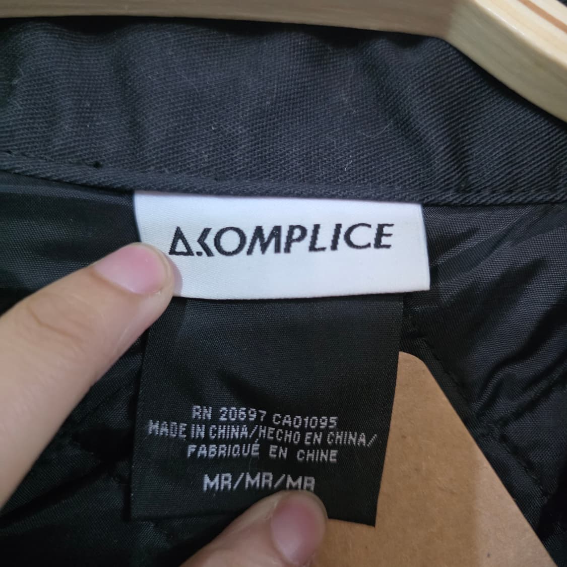 디키즈 AKOMPLICE 콜라보 누빔 블랙 성조기 자켓 M 상품이미지6