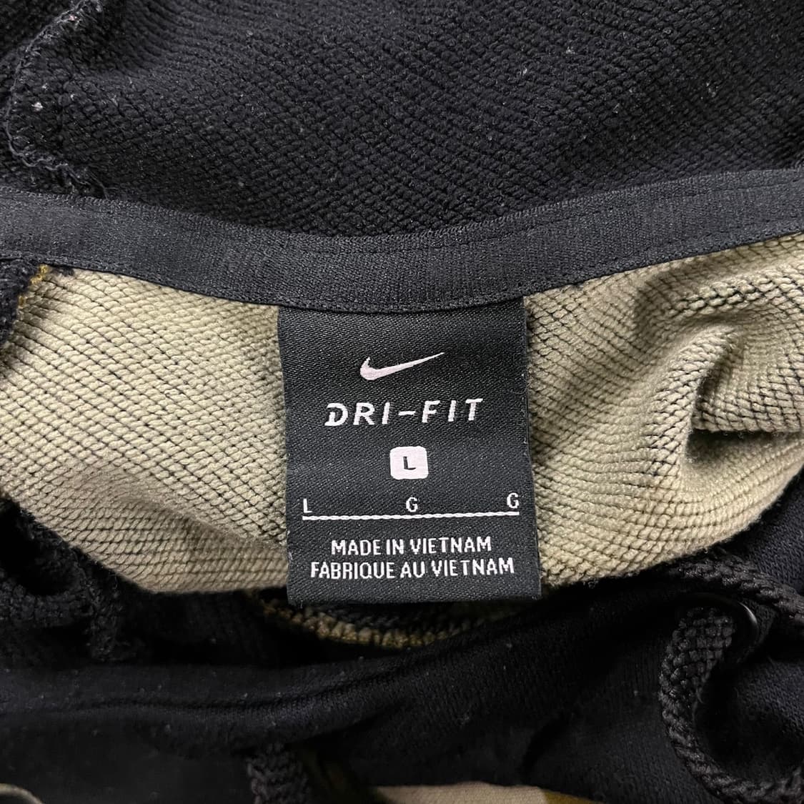 [정품/L] 나이키 카모 플리스 후드티 블랙 b15 상품이미지5