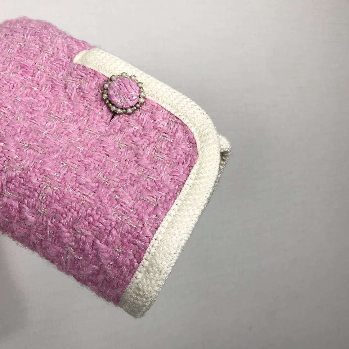 헬더 HELDER 트위드 자켓 핑크 여성S 상품이미지4