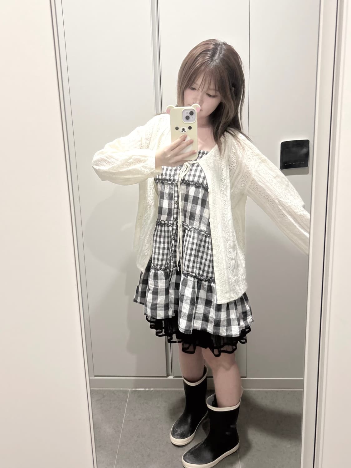 오레오 체크 데일리 모리 코디 세트 상품이미지2