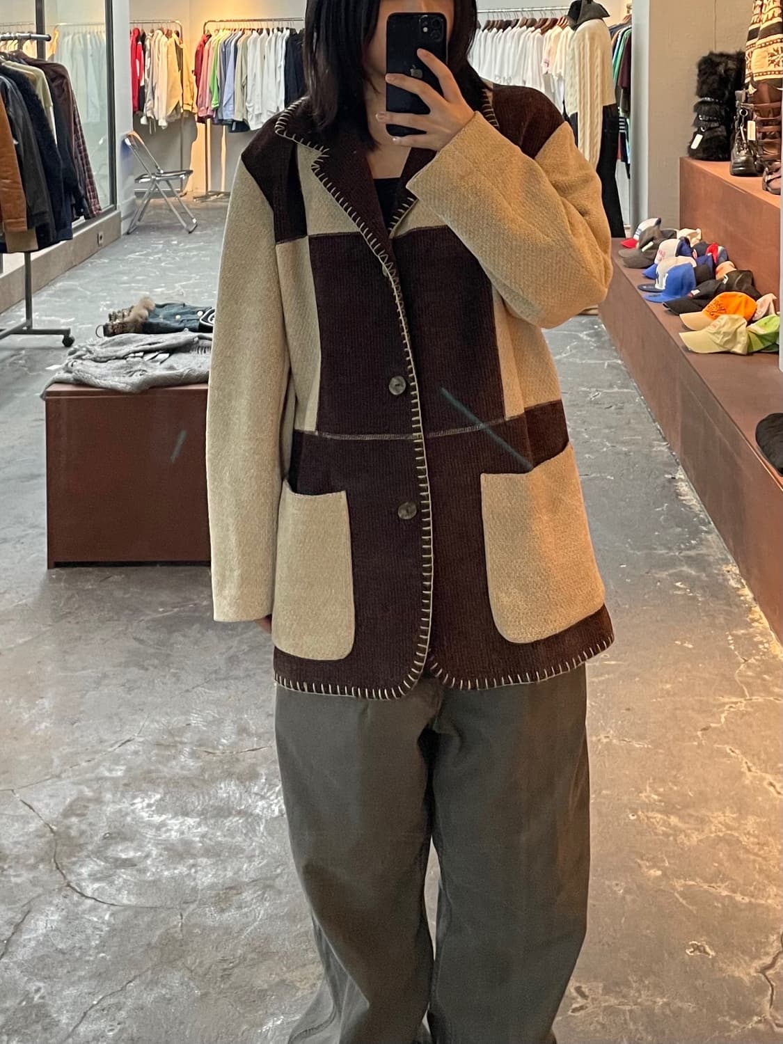 일본 빈티지 디테일 부클레 블레이저 재킷 H881 상품이미지1