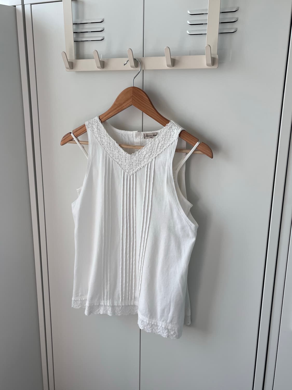 Samansa mos2 사만사모스 레이스 핀턱 주름 슬리브리스 상품이미지2