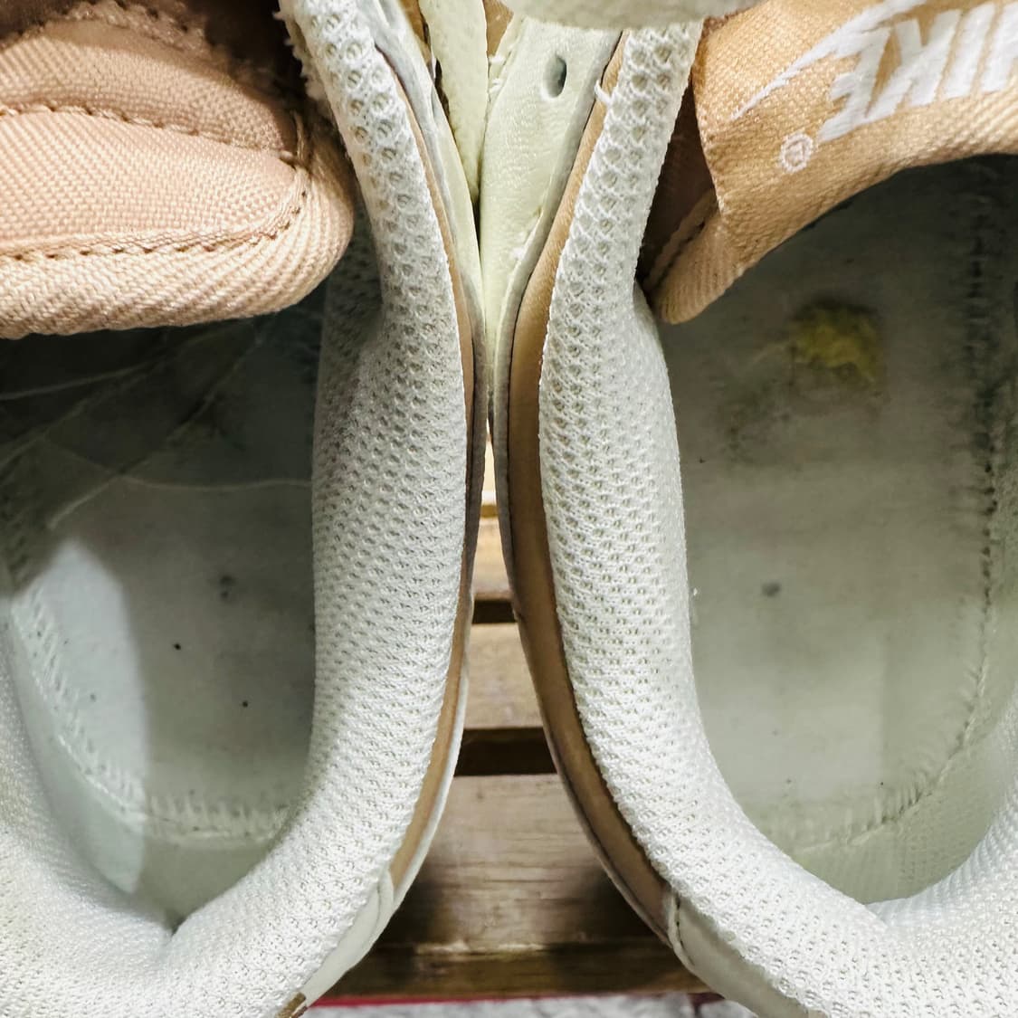 240) 나이키 운동화 여성 여자 신발 덩크 로우 화이트/베이지 상품이미지8