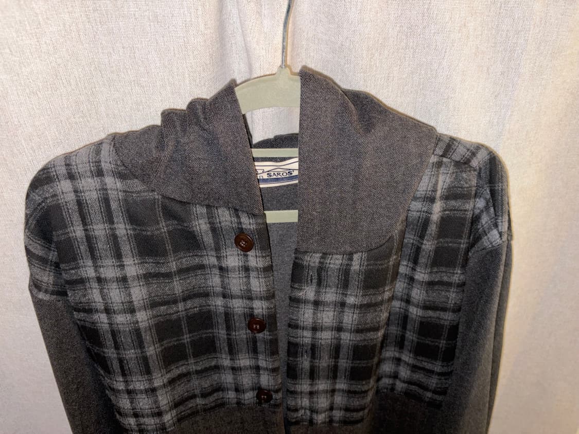SAROS Check Jacket - Charcoal (2) 상품이미지2