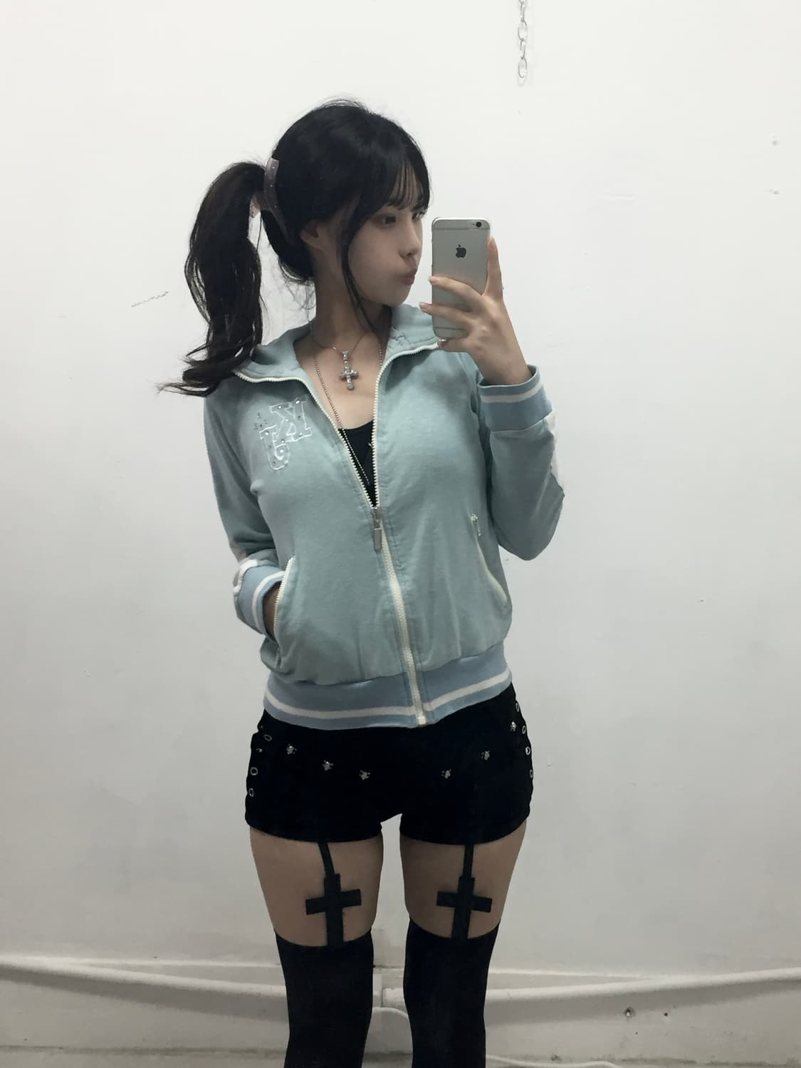 [KANSAI JEANS] 하늘 구름맛 갸루 집업 상품이미지1
