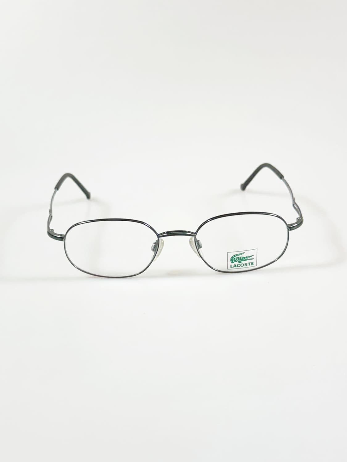 LACOSTE 딥그린 슬림 오벌 메탈 프레임 빈티지 안경 상품이미지2