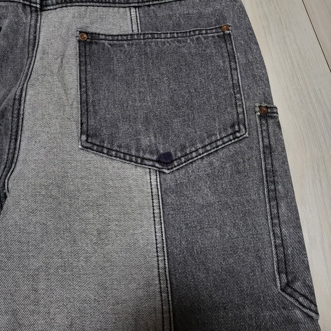 (L) 앤더슨벨 패치워크 와이드 데님팬츠 anderssonbell 상품이미지7