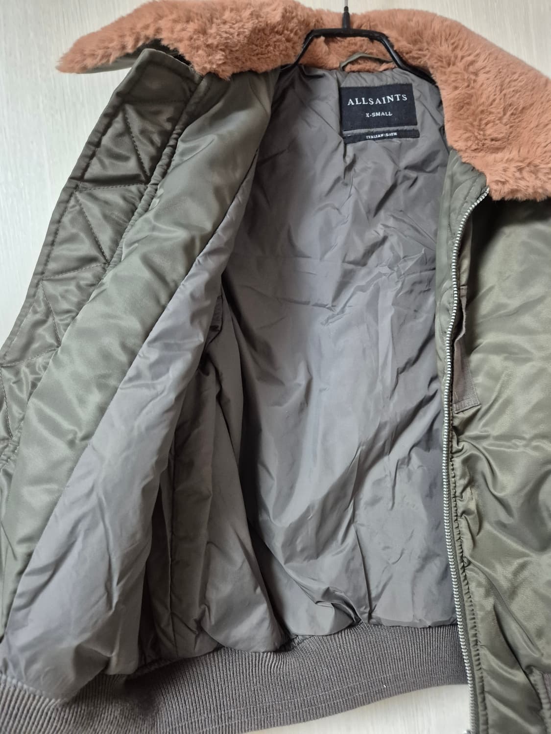 올세인츠 루카 봄버 항공자켓 카라퍼 XS 여성 상품이미지6