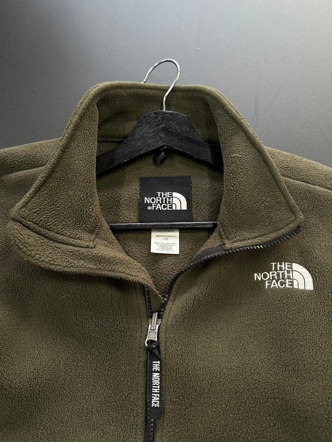 노스페이스 플리스 집업자켓 카키 상품이미지5