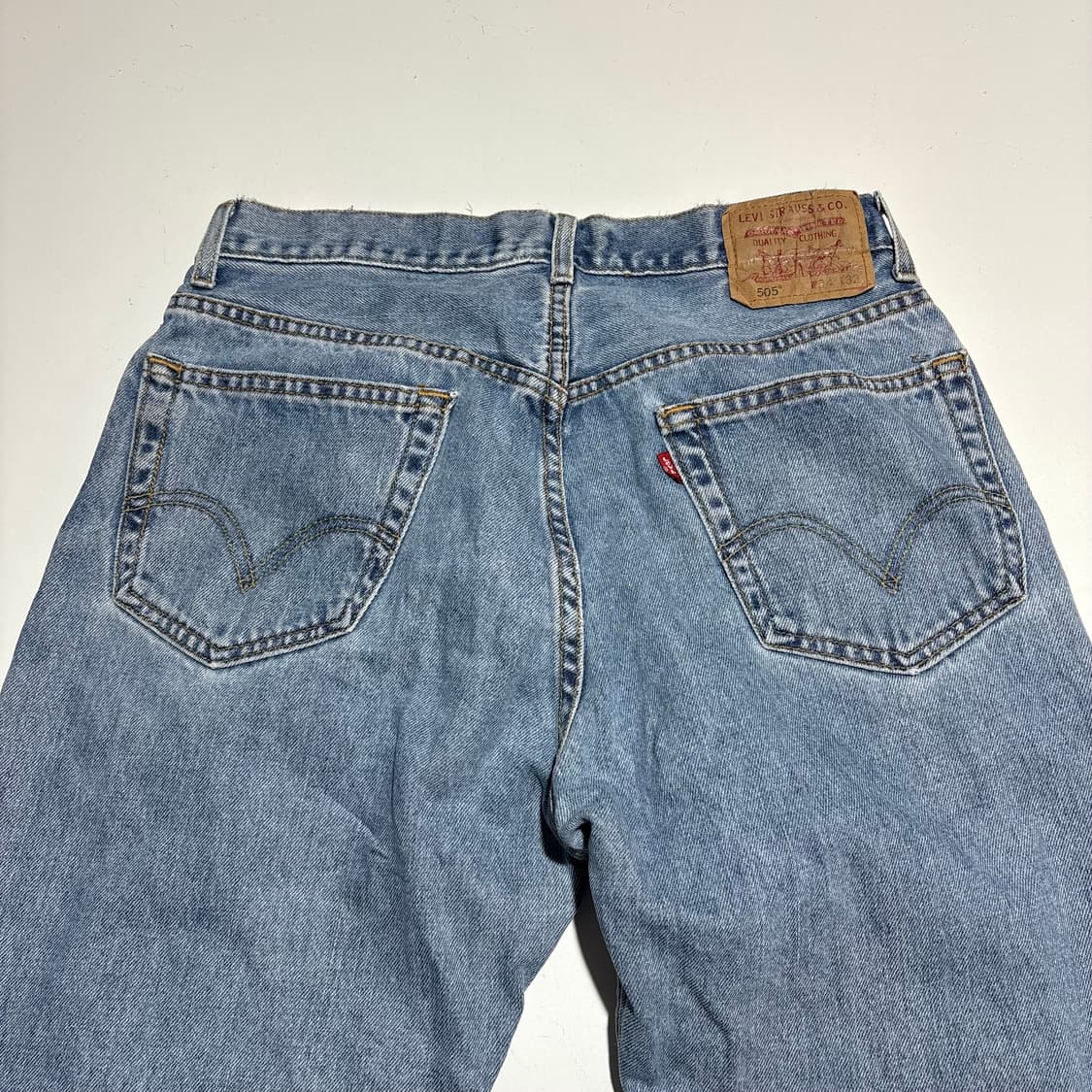 리바이스 505 연청 데님 팬츠 상품이미지5