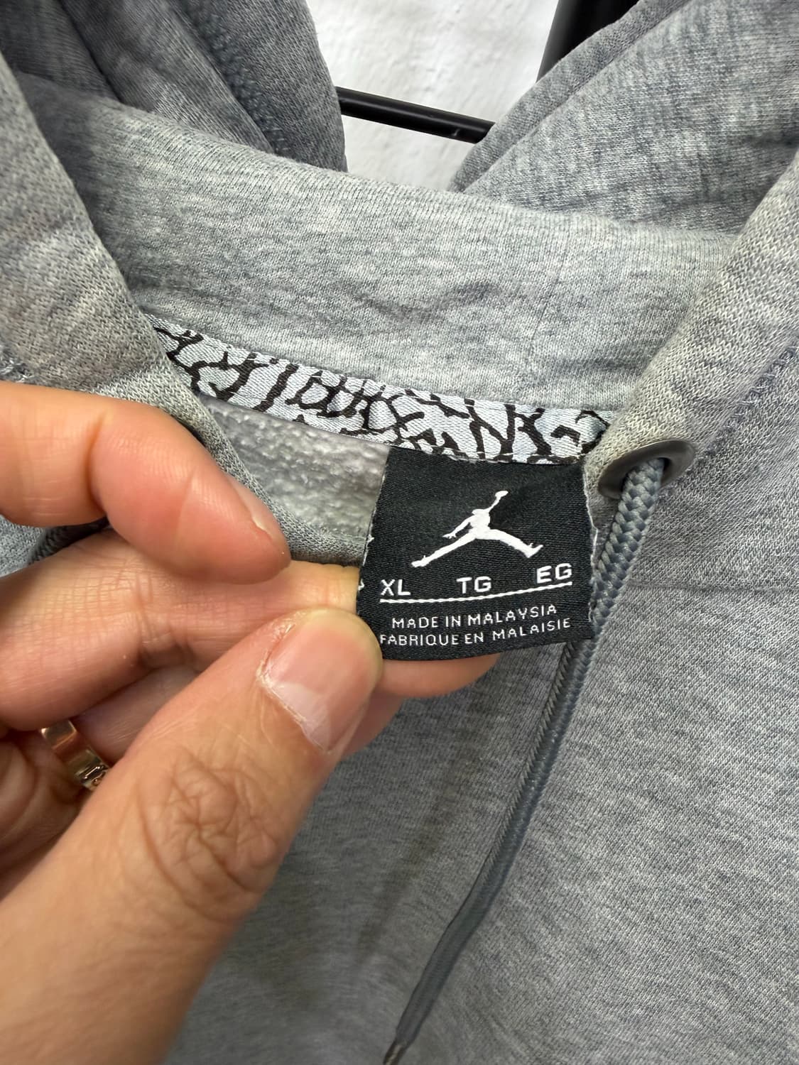 정품) 나이키 조던 점프맨 기모 후드티 XL 상품이미지5
