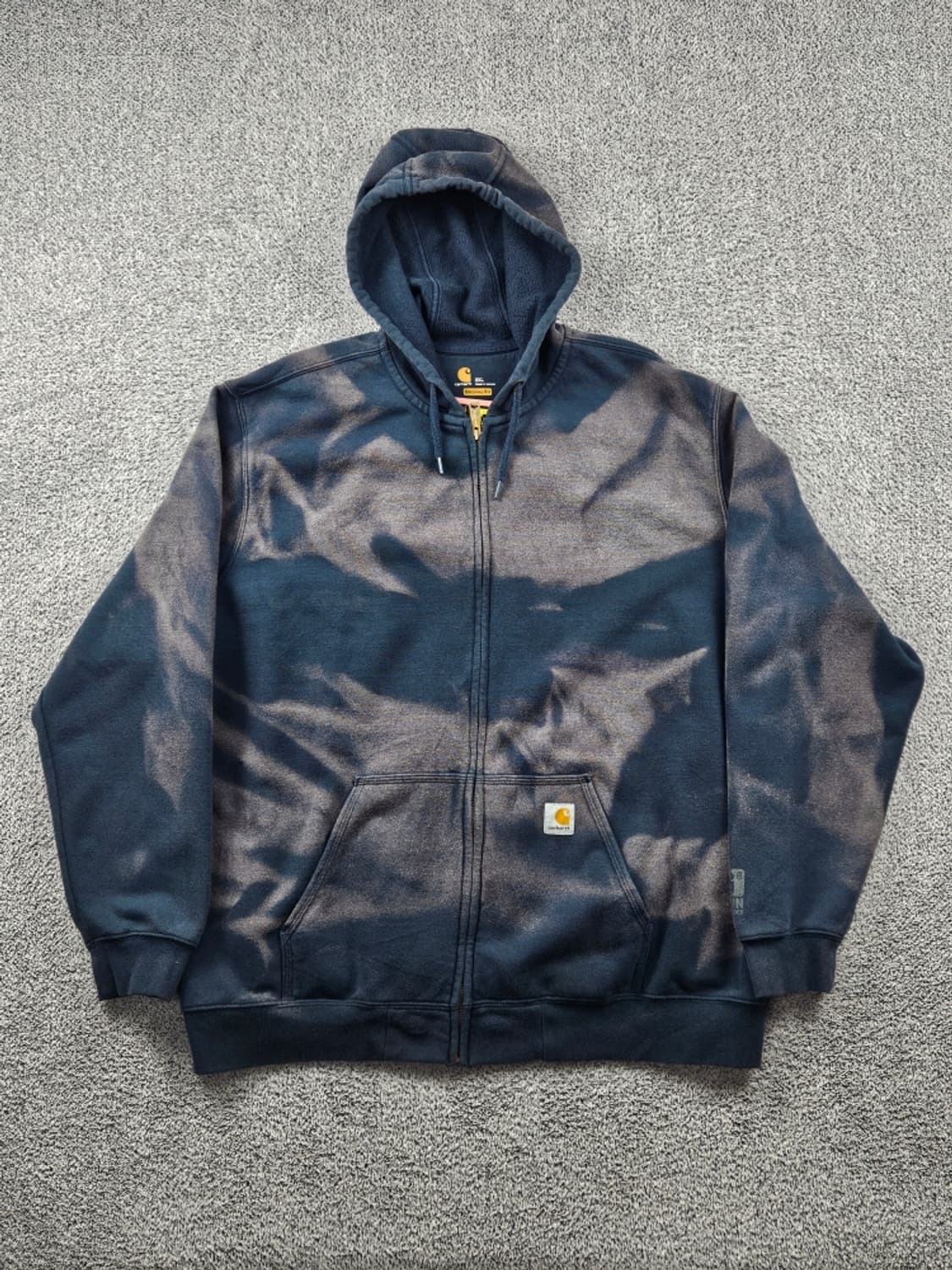 칼하트 다잉 워시드 커스텀 스웻 후드 집업 ( 2XL ) / 10824 상품이미지2