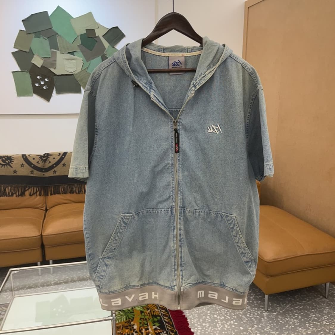 마자플라바 올드스쿨 워크 반팔 데님 집업 105 C06285 상품이미지1