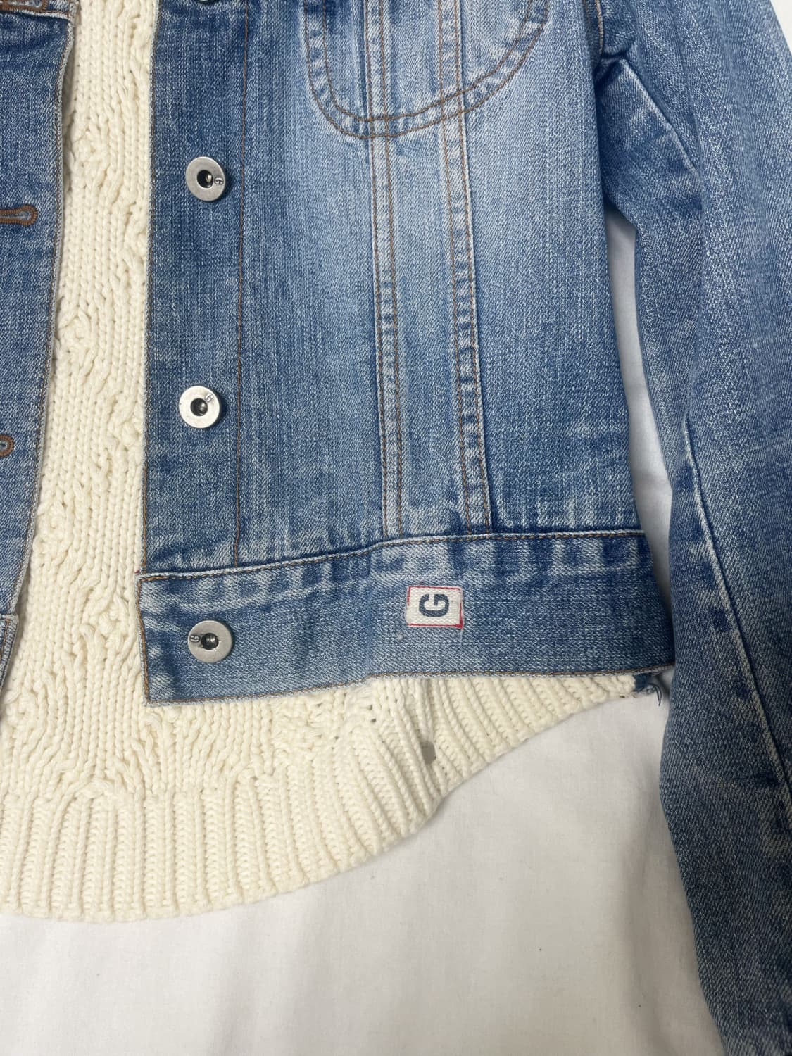 게스 데님 니트 자켓 상품이미지3