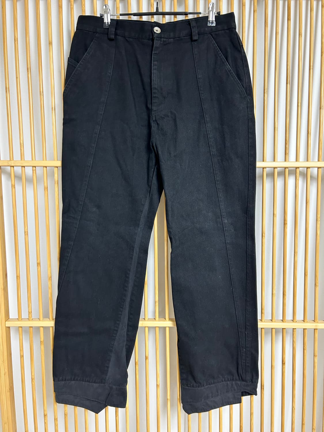 엑슬림 ep.2 밑단 디테일 코튼팬츠  상품이미지1