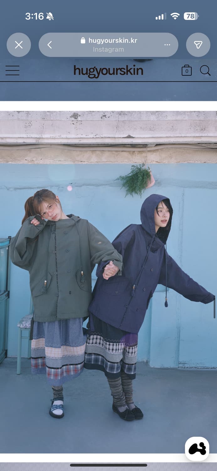 (새상품) 허그유어스킨 워시드 필드 자켓 카키 상품이미지6