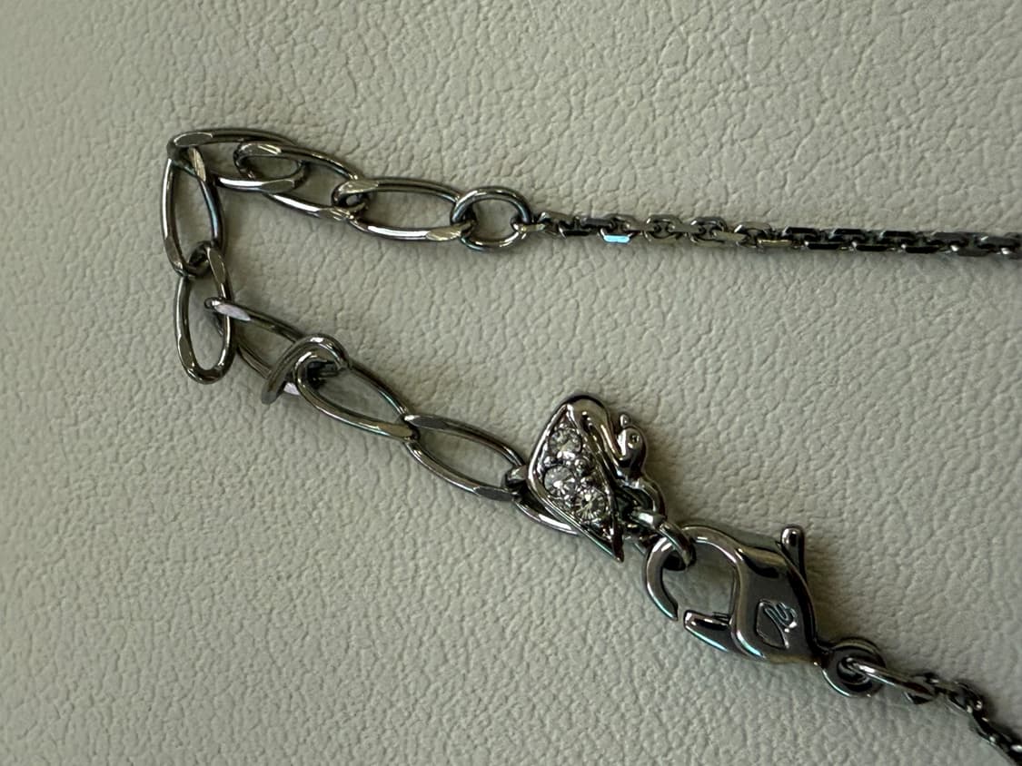 새상품) 스와로브스키 화이트 펄 네크리스 진주 목걸이 실버 은 금 골드  상품이미지4