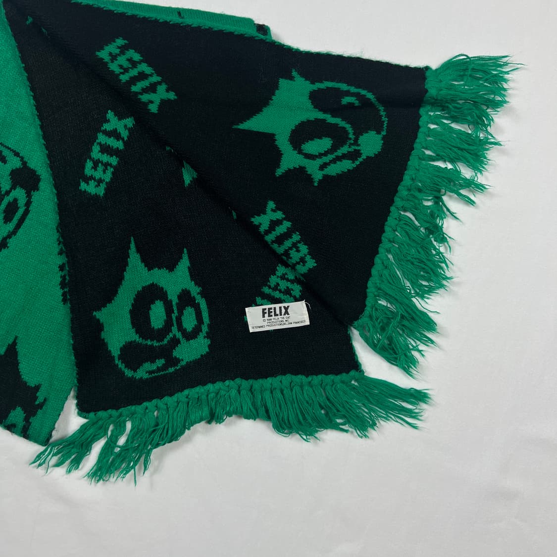 80’s 88년도 펠릭스 felix 카툰 머플러 목도리 상품이미지5