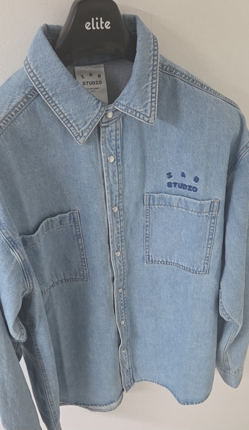 아이앱 스튜디오 데님 셔츠 블루 상품이미지1