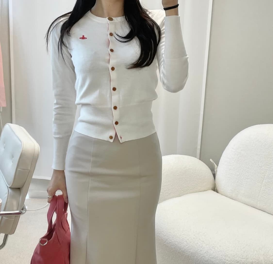 비비안웨스트우드 레드라벨 가디건 화이트 상품이미지8