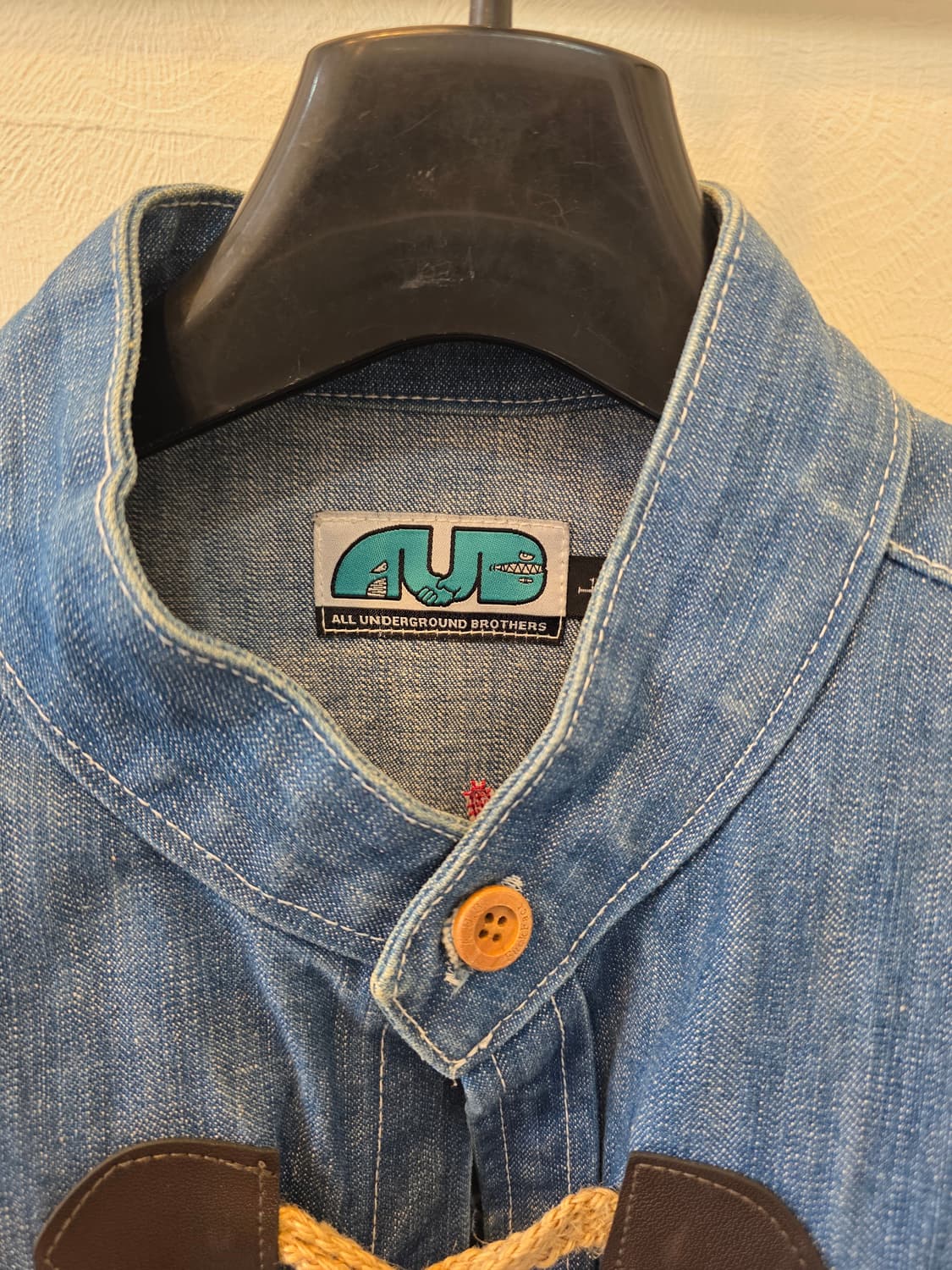 빈티지 AUB 데님 셔츠 가디건 청자켓 상품이미지1