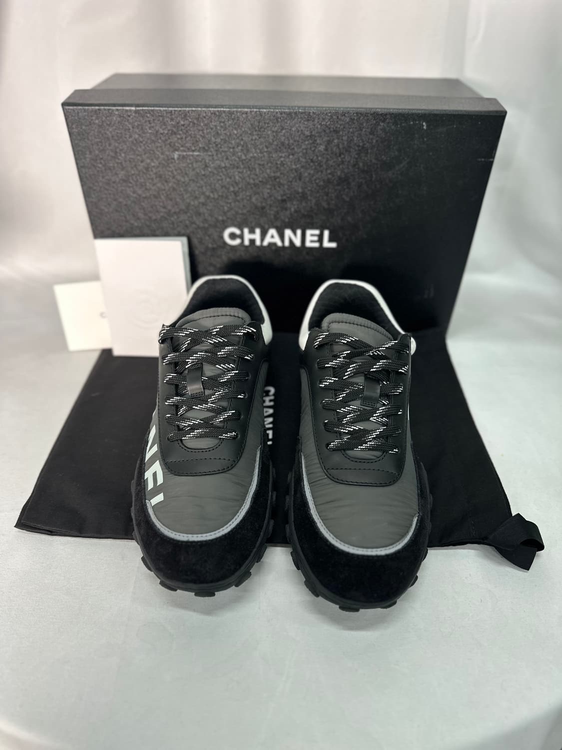 [풀구성/38] 샤넬 CC로고 레터링 스니커즈 상품이미지3