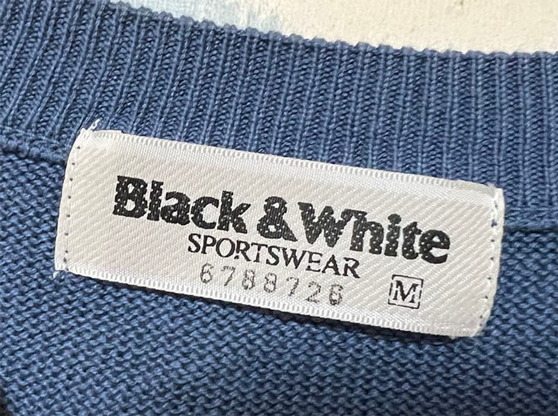 블랙앤화이트 골프 남자조끼 춘추 브이넥 XL 105 상품이미지3