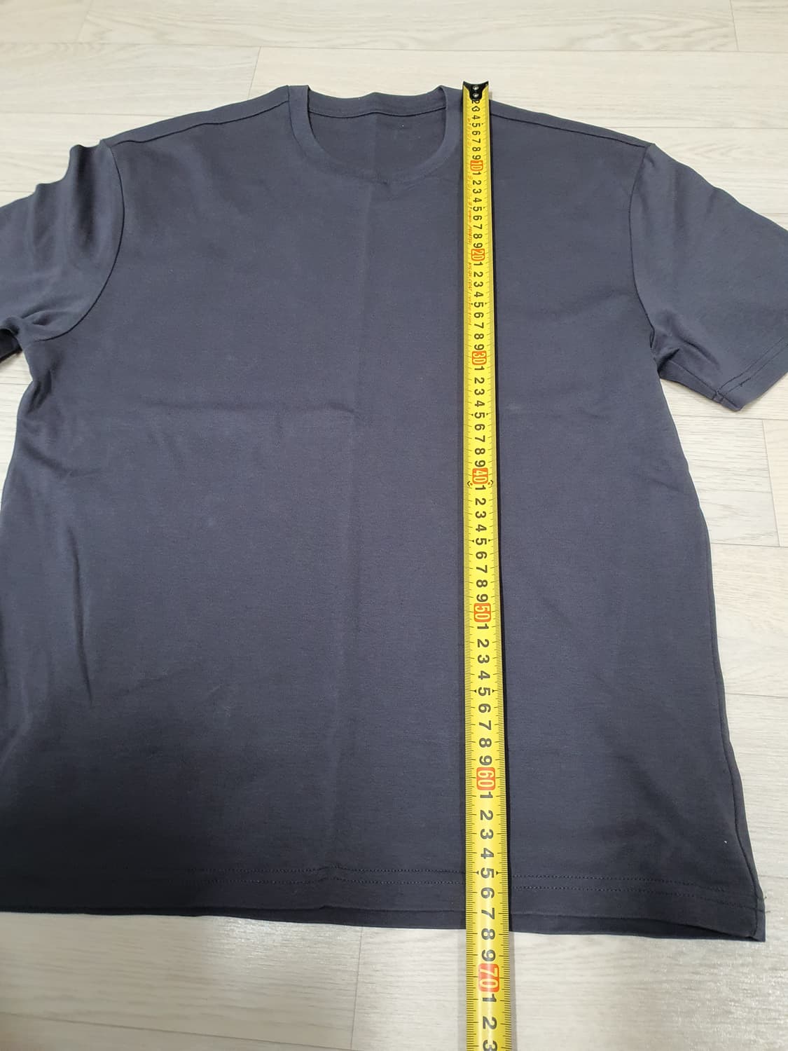 laa la 어패럴 스웨트 쇼츠 다크네이비 티셔츠 샘플 상품이미지6