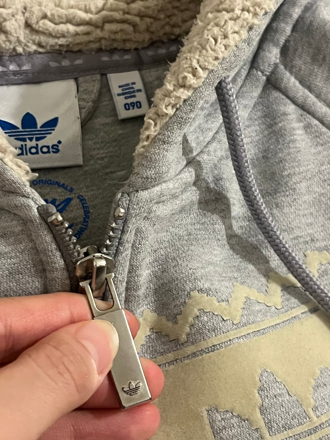 베이비베어 빈티지 라방 대장 아디다스 후드집업 회색레몬 노르딕 뽀글  상품이미지6