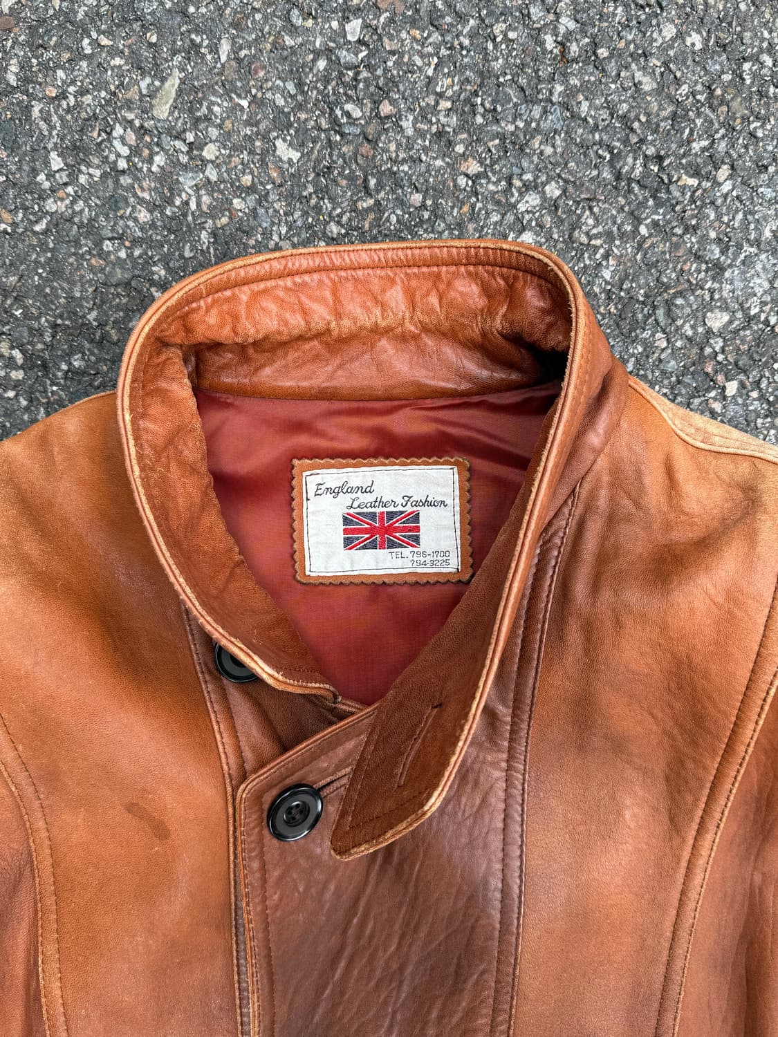 🇬🇧80s Made in England 소가죽 레더 자켓 상품이미지3