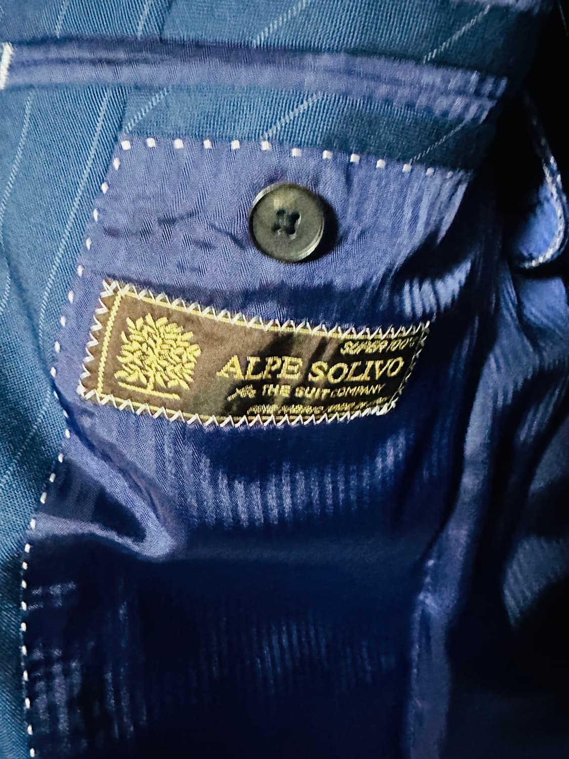 수트컴퍼니 네이비 스트라이프 수트 판매 상품이미지2