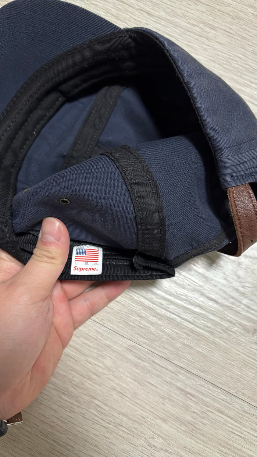 급처) 슈프림 워시드 치노 캠프캡 네이비 상품이미지2