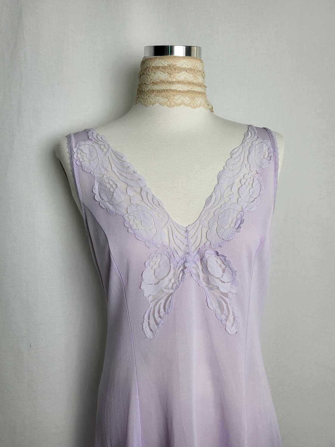 빈티지 라일락 퍼플 슬립 드레스 상품이미지1