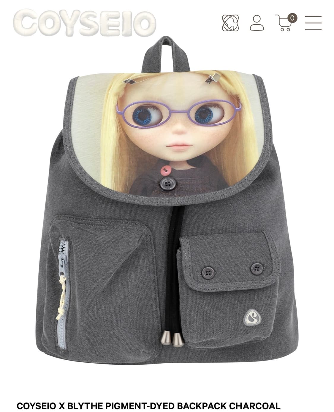 코이세이오x브라이스 백팩 차콜 상품이미지1