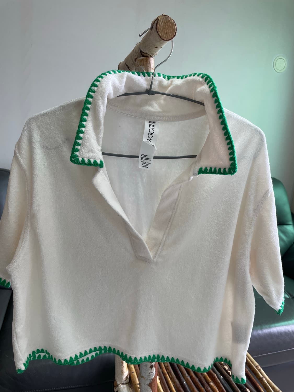 [새상품] 호주 코튼온 바디(Cotton:On) 타올 반팔 셔츠 (XS/ 상품이미지1