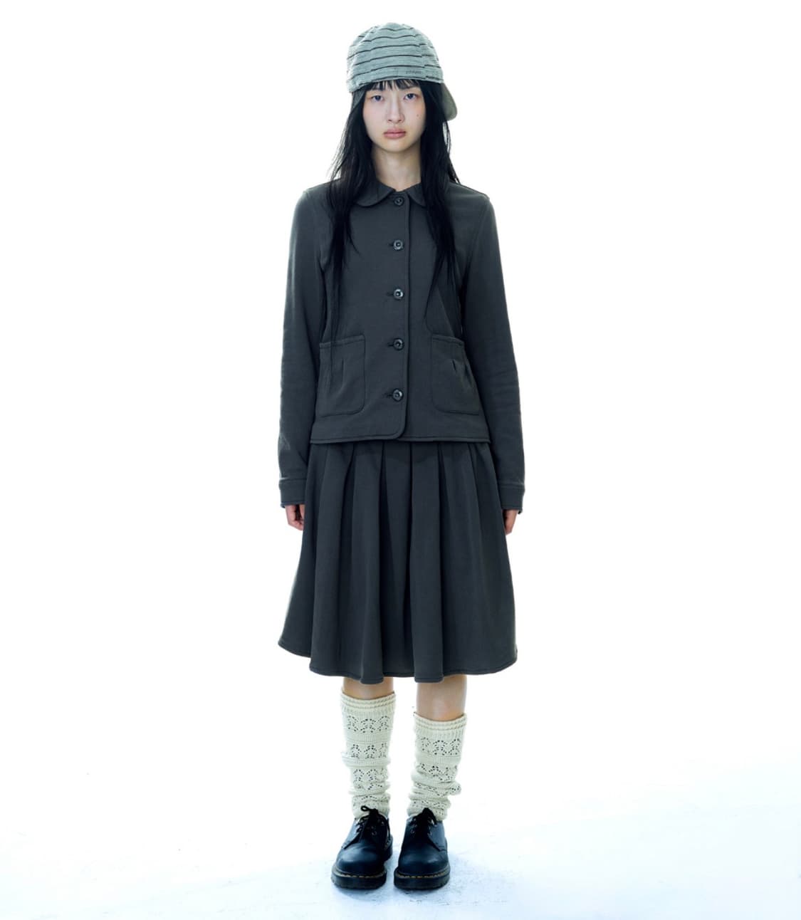 코이세이오 coyseio cozy sweat jacket charcoal 상품이미지1