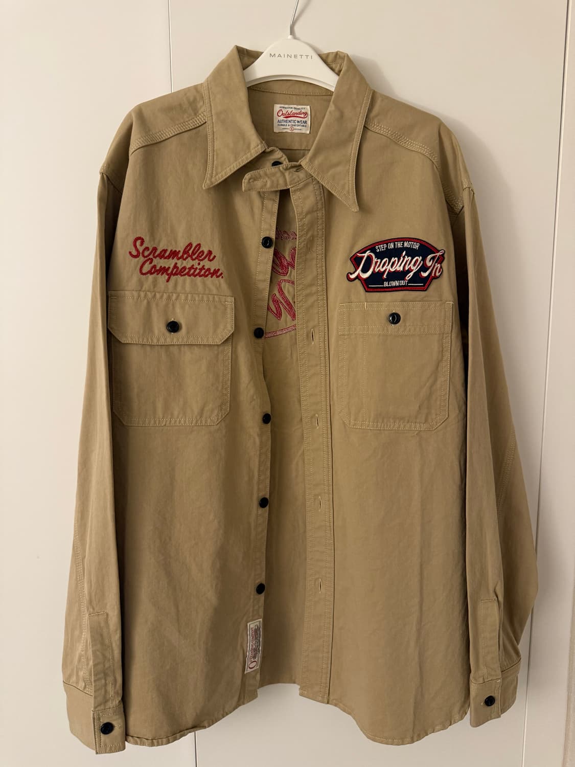 아웃스탠딩 컴퍼니 워크 셔츠 카키 S 상품이미지1