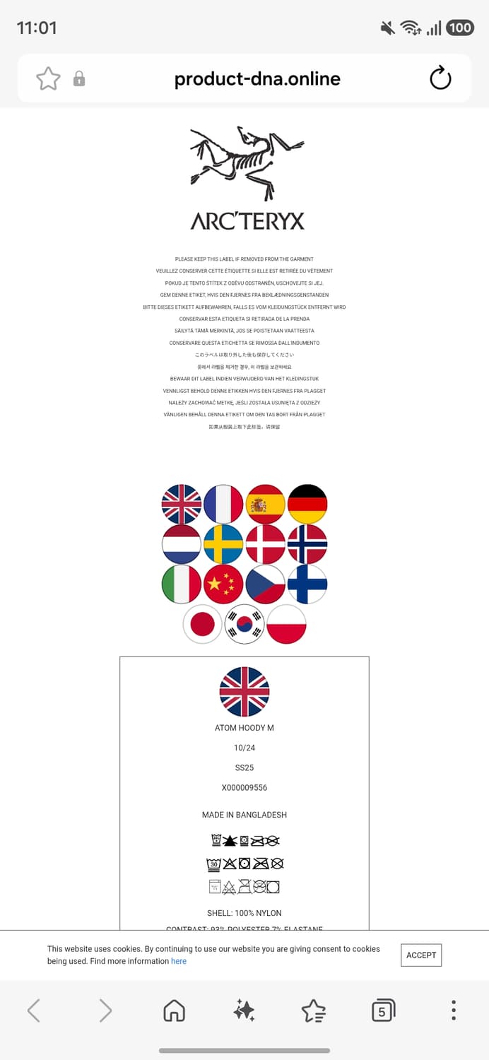 아크테릭스 아톰 블랙 l 상품이미지8