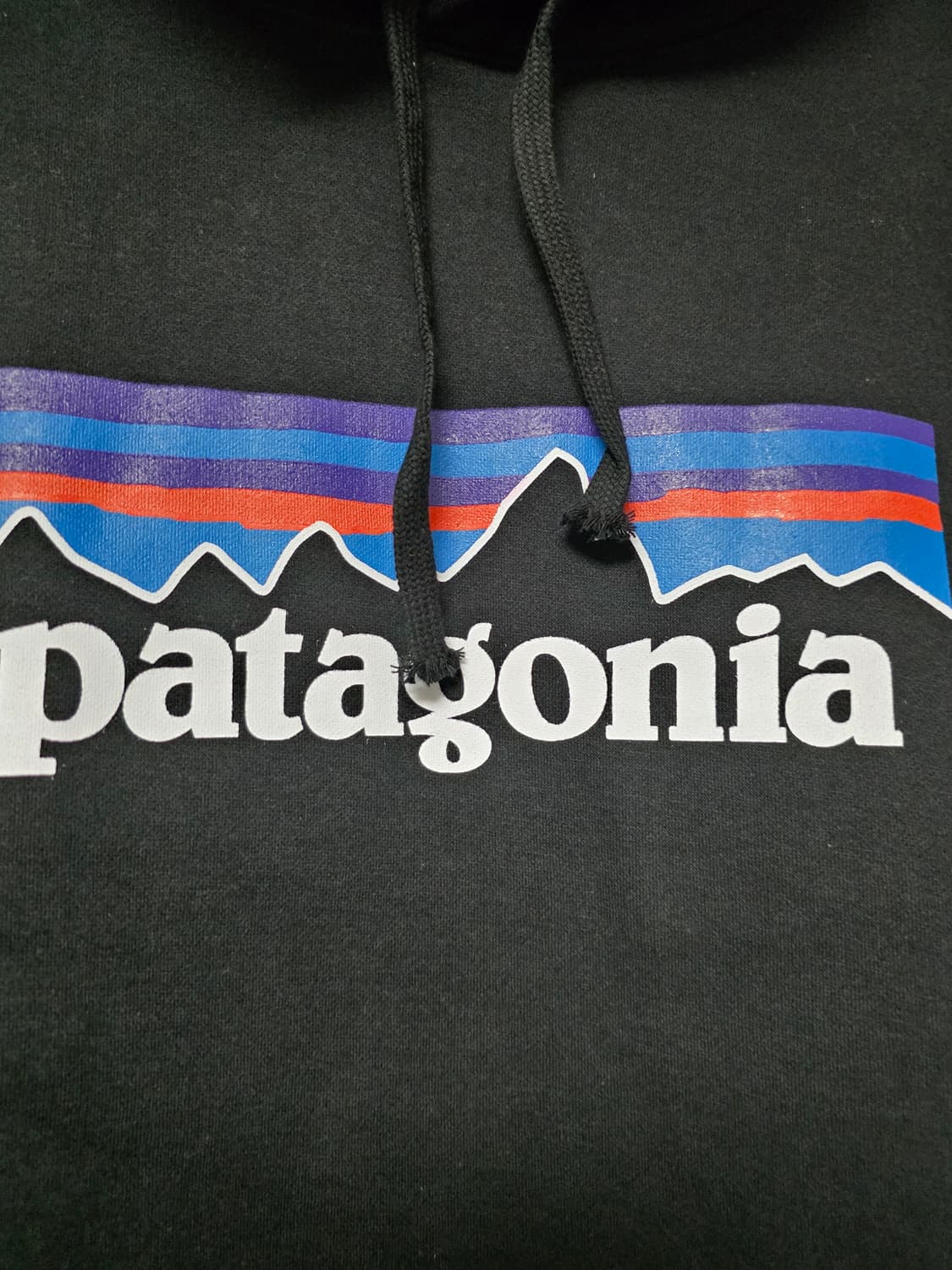 파타고니아 블랙 기모후드티 라지  상품이미지2