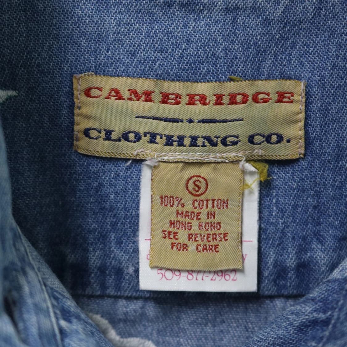 90'S 캠브릿지 자수 데님 셔츠 62234 상품이미지10