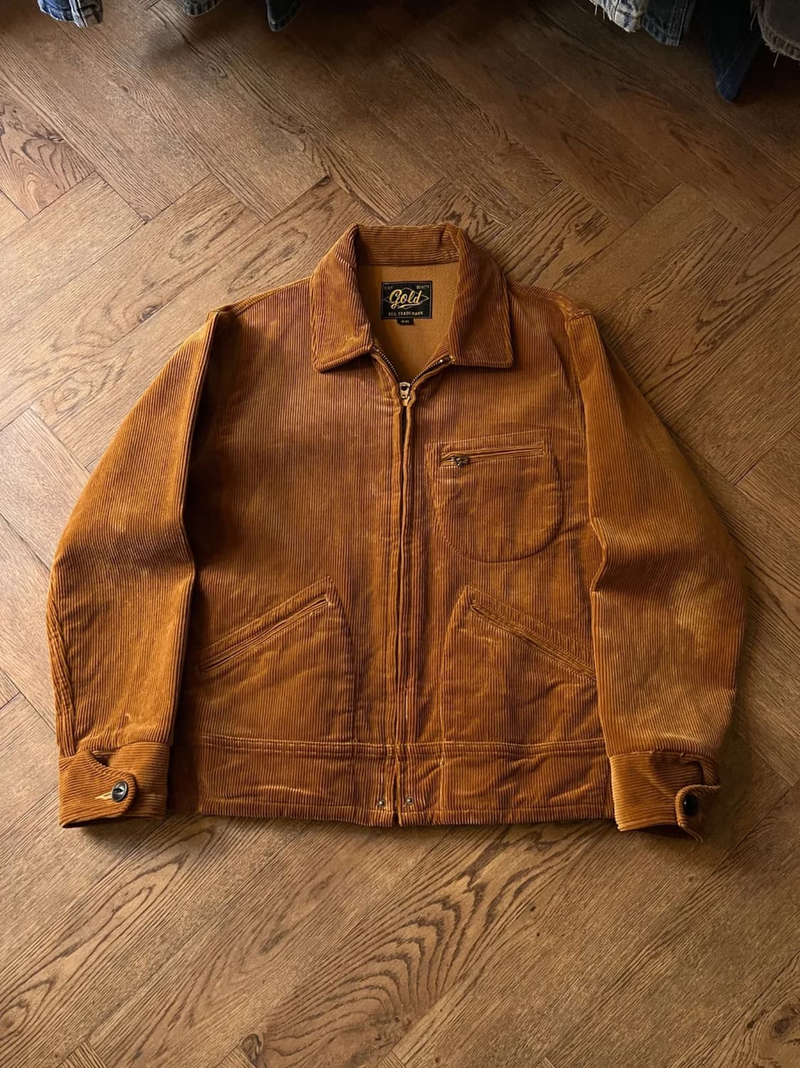 [S]토요엔터프라이즈 GOLD 브라운 코듀로이 스포츠 자켓 상품이미지1