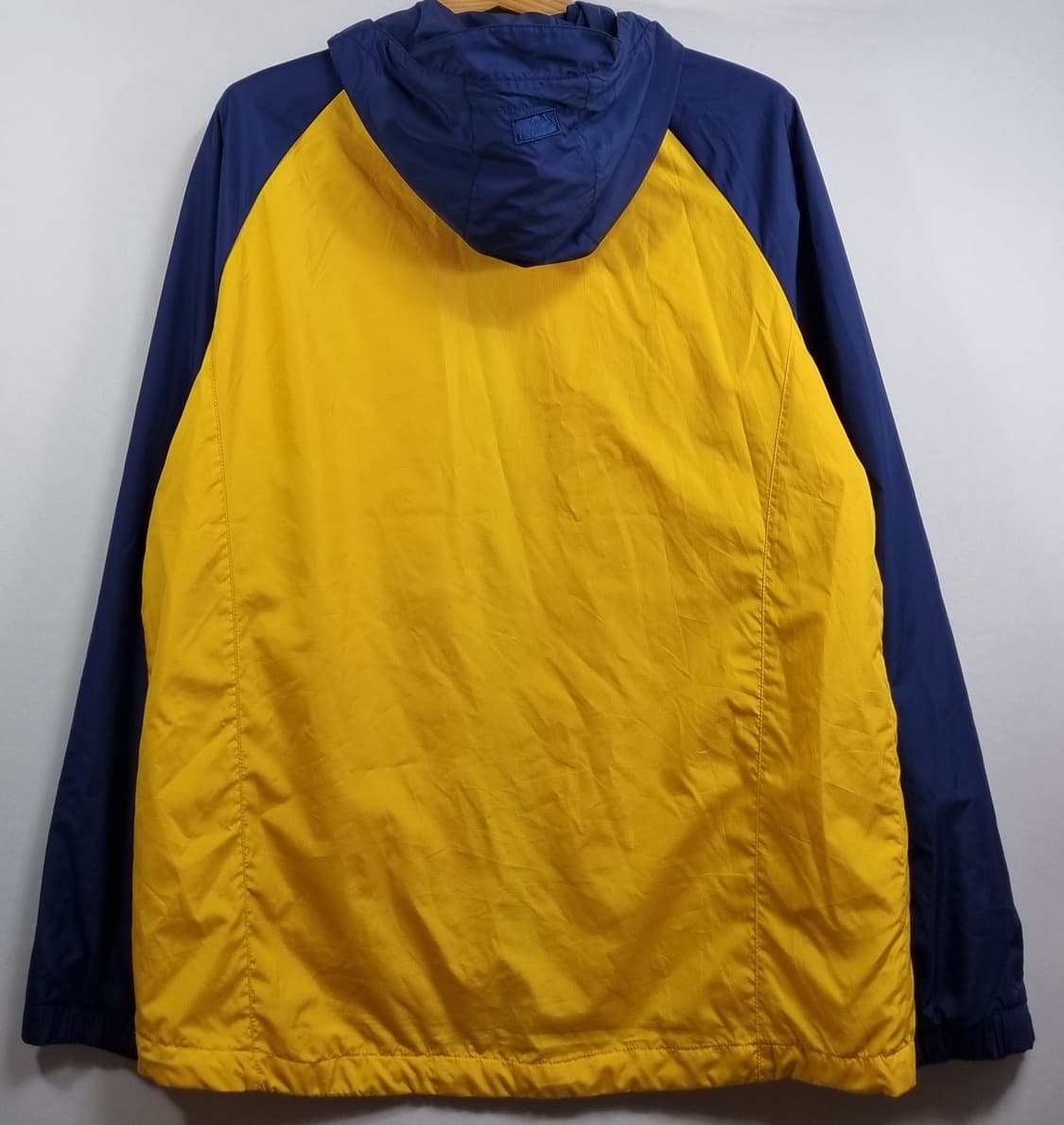 L (100) MLB 엠엘비 뉴욕양키스 옐로우+네이비 후드 바람막이 상품이미지2