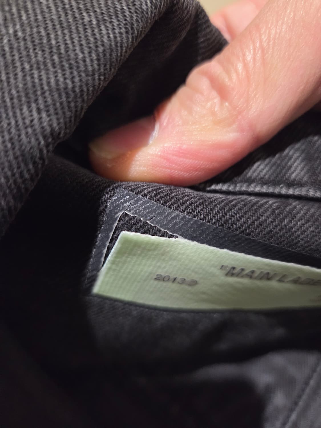 오프화이트.파이어테이프.데님자켓 상품이미지6