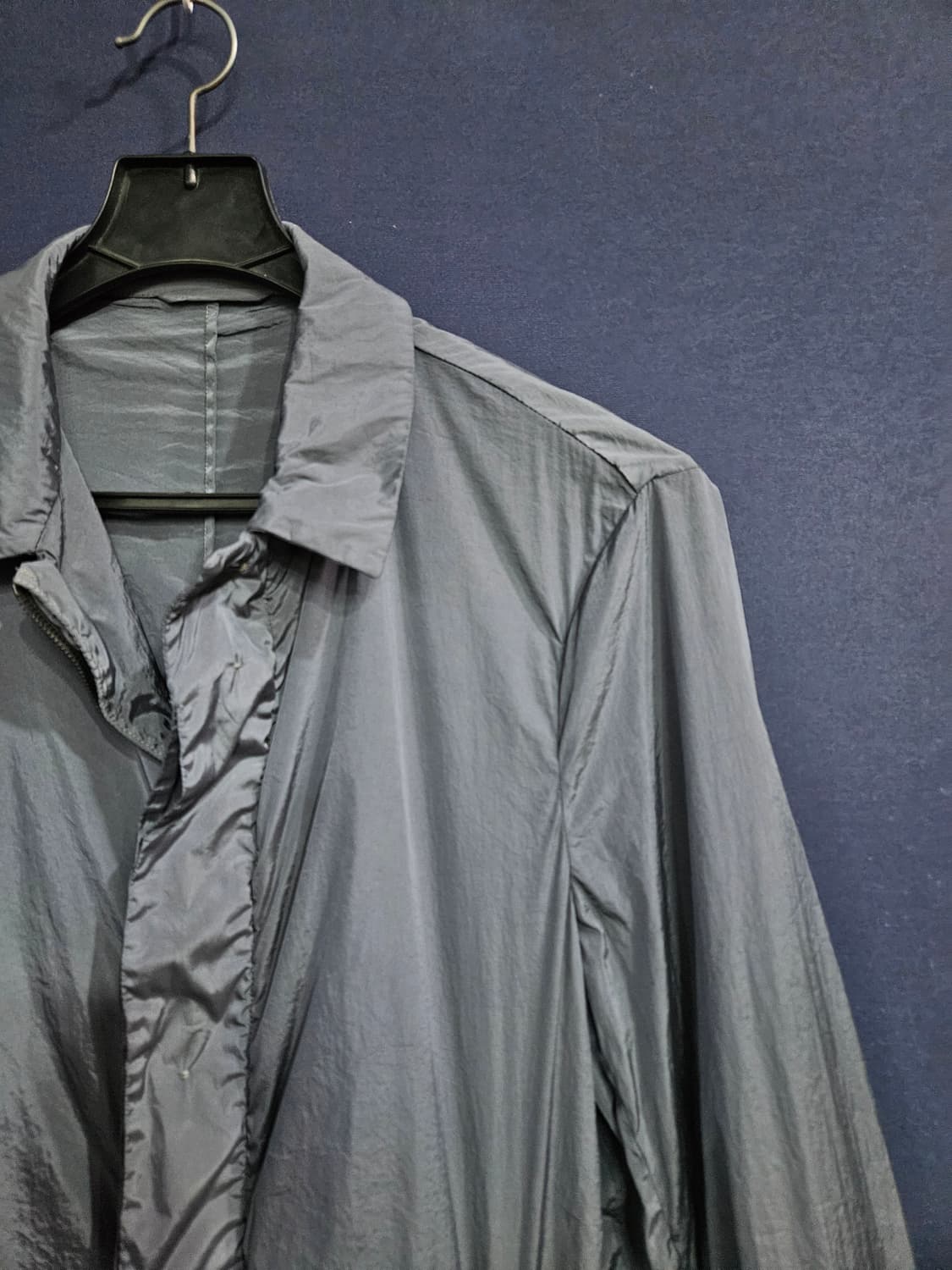 프라다 다크그레이톤 남성 50 하프 홑겹 바람막이 자켓 상품이미지4