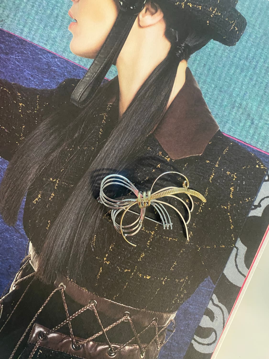 일본 리본 빈티지 브로치 주얼리 상품이미지2