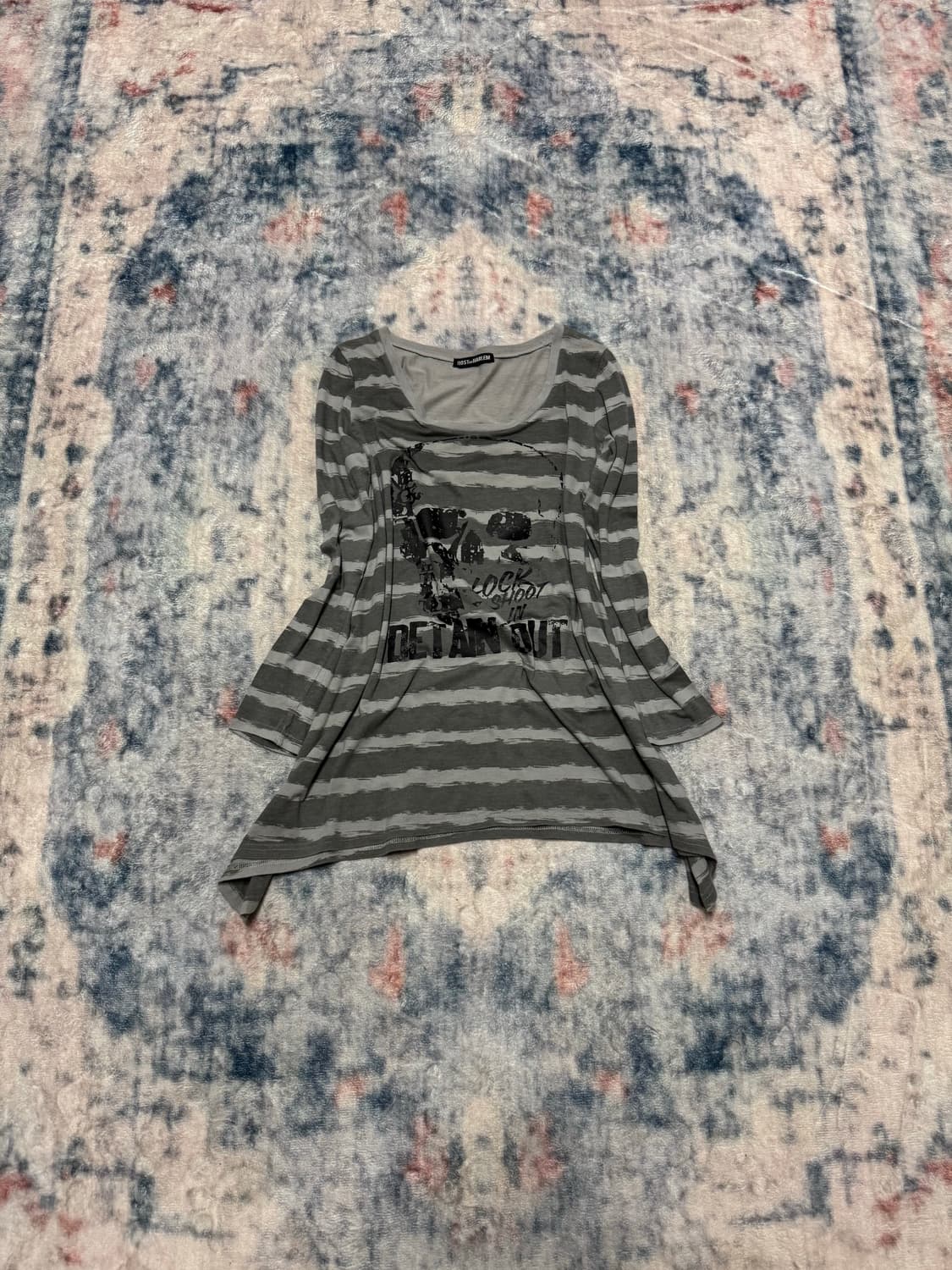 Ghost of harlem stripe skull top 상품이미지2