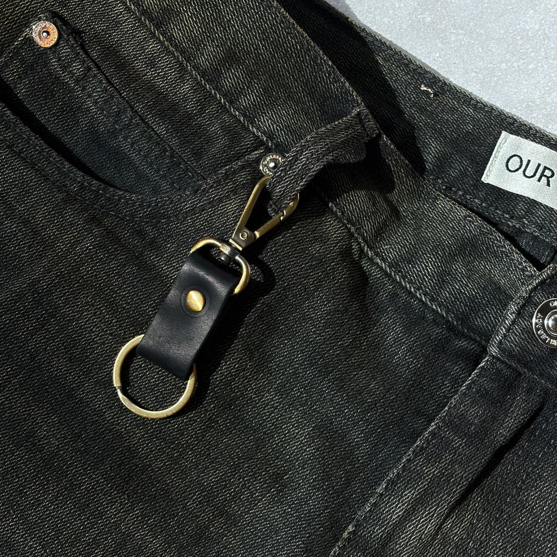 Oribell 베지터블 소가죽 멀티 유틸리티 키링 열쇠고리 상품이미지1