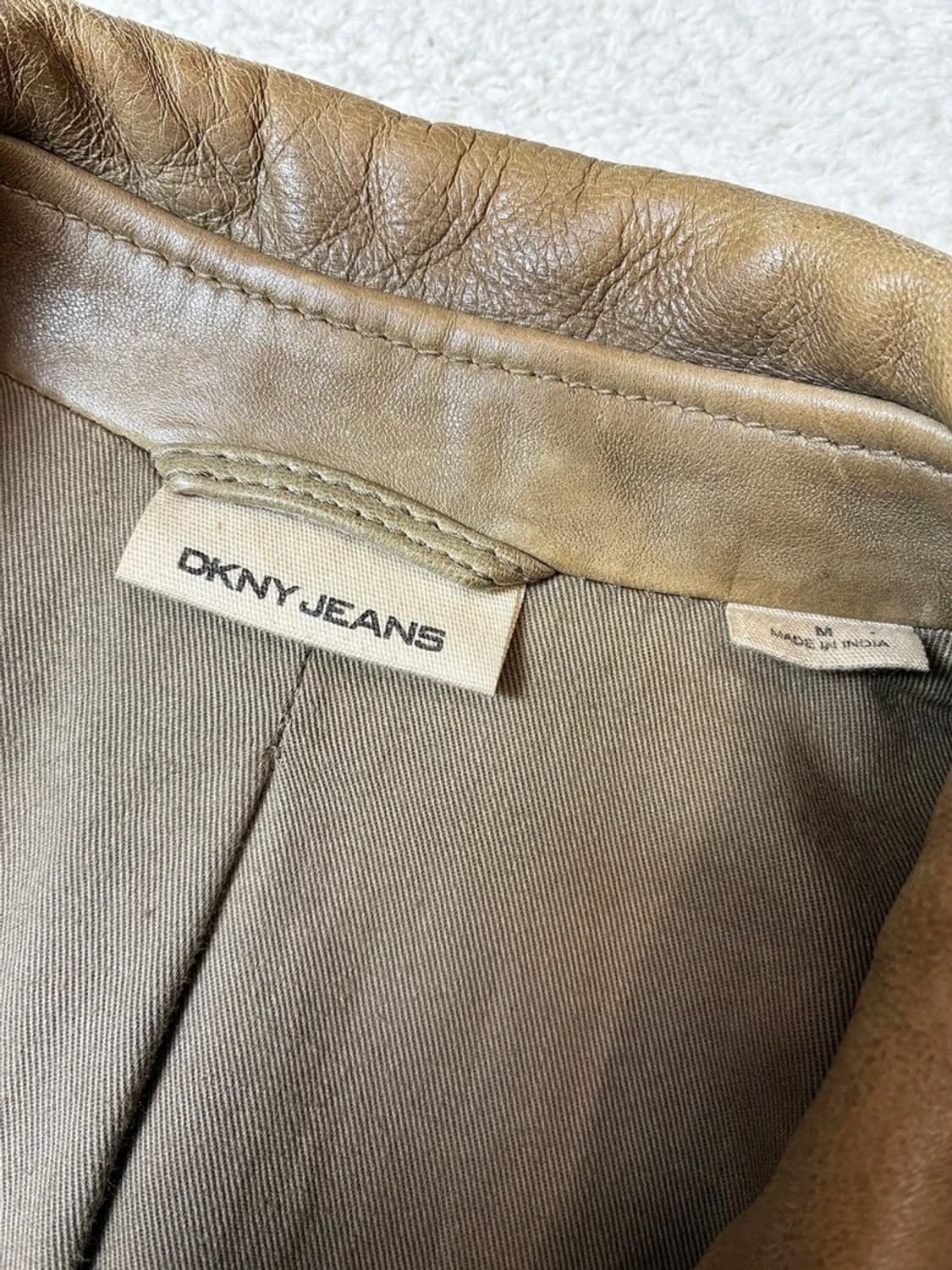 DKNY 00's 유틸리티 버클 양가죽 숏 자켓 PN6995 상품이미지8