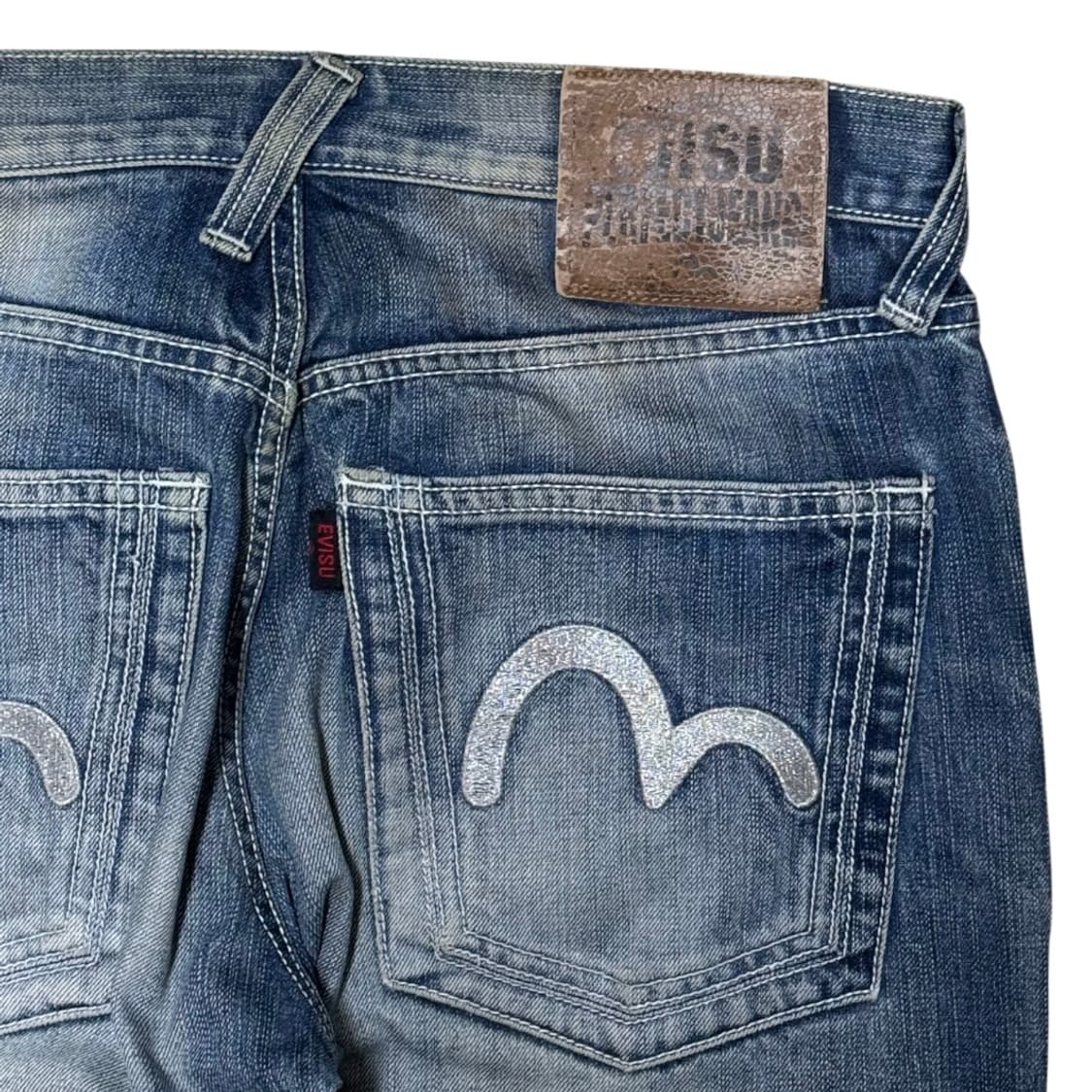 에비수 실버자수 워싱 데님 팬츠 상품이미지6