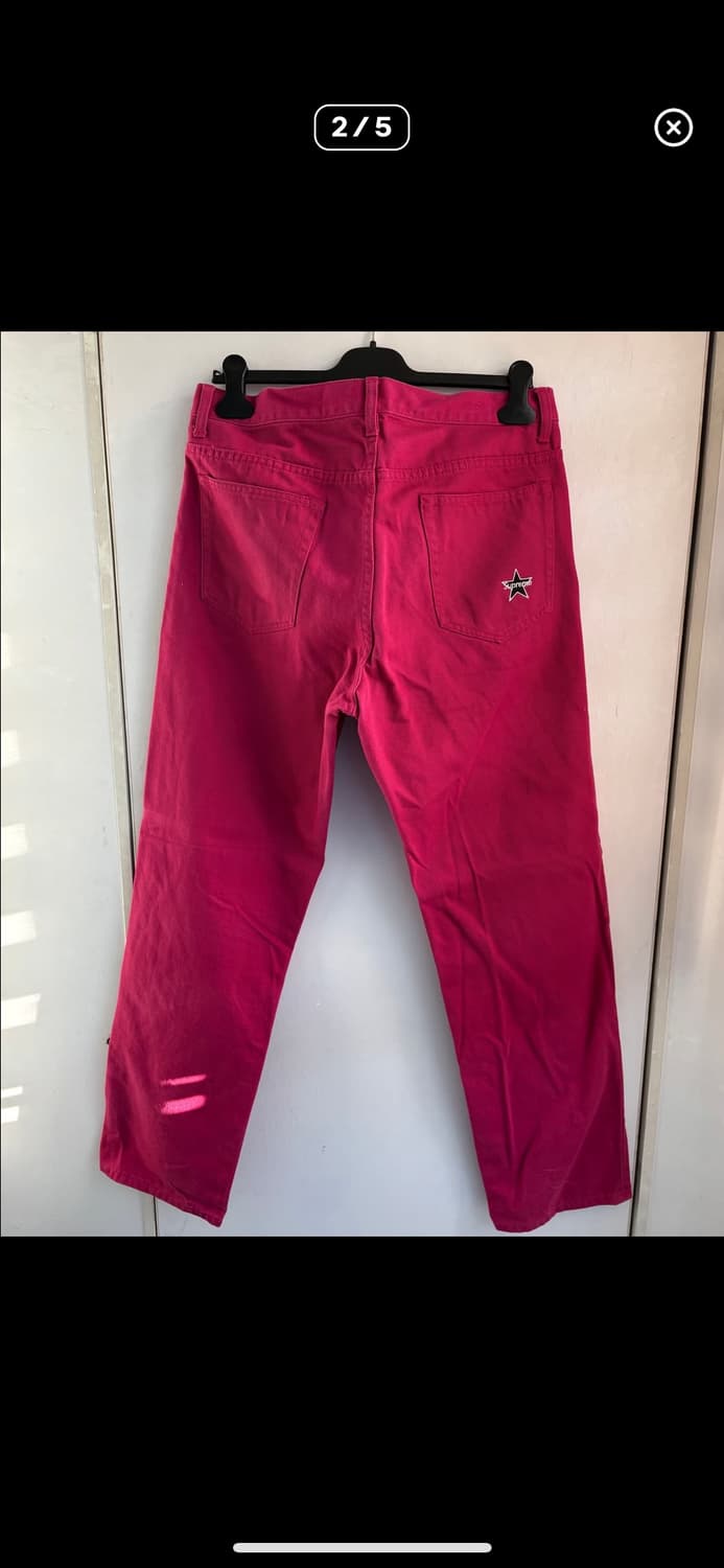 슈프림스타로고 핑크팬츠 상품이미지2